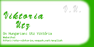viktoria utz business card